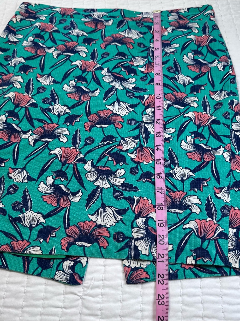 J. by J.Crew Women's A Line Skirt Green Floral Pencil Size
8 Lined 100% Cotton - Picture 4 of 14